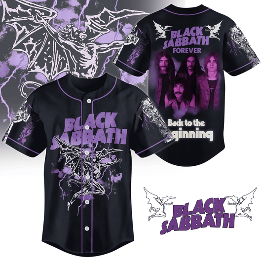 NEW PREMIUM BLACK SABBATH UNISEX BASEBALL JERSEY