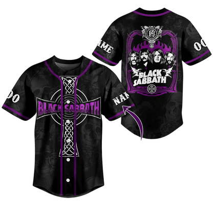 NEW PREMIUM BLACK SABBATH UNISEX BASEBALL JERSEY