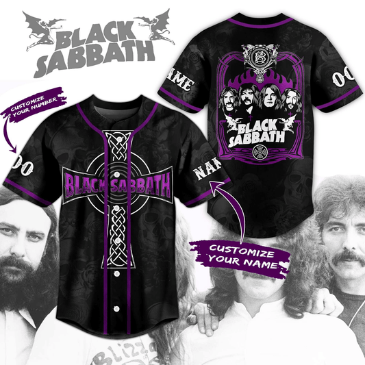 NEW PREMIUM BLACK SABBATH UNISEX BASEBALL JERSEY