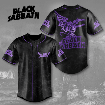 NEW PREMIUM BLACK SABBATH UNISEX BASEBALL JERSEY