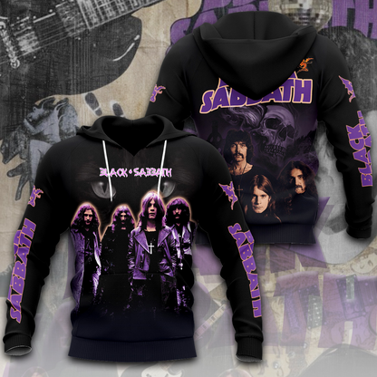 NEW PREMIUM BLACK SABBATH 3D UNISEX T-SHIRT & HOODIE