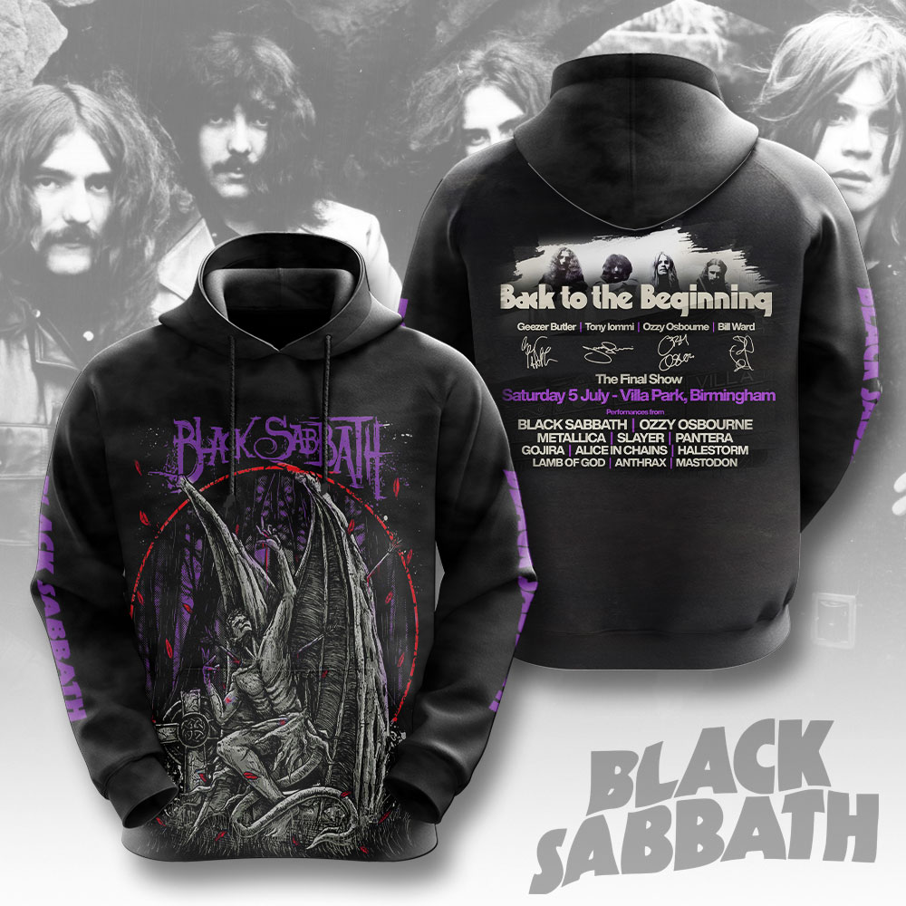 NEW PREMIUM BLACK SABBATH 3D UNISEX T-SHIRT & HOODIE