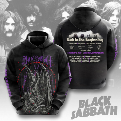 NEW PREMIUM BLACK SABBATH 3D UNISEX T-SHIRT & HOODIE