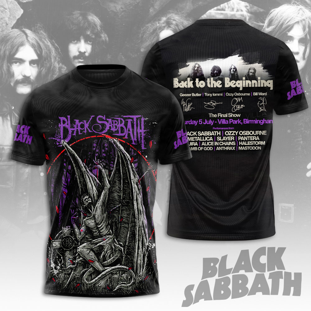 NEW PREMIUM BLACK SABBATH 3D UNISEX T-SHIRT & HOODIE