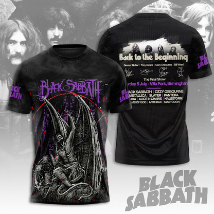 NEW PREMIUM BLACK SABBATH 3D UNISEX T-SHIRT & HOODIE