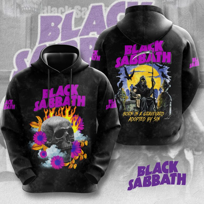 NEW PREMIUM BLACK SABBATH 3D UNISEX T-SHIRT & HOODIE