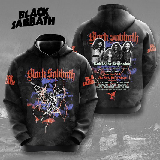 NEW PREMIUM BLACK SABBATH 3D UNISEX T-SHIRT & HOODIE