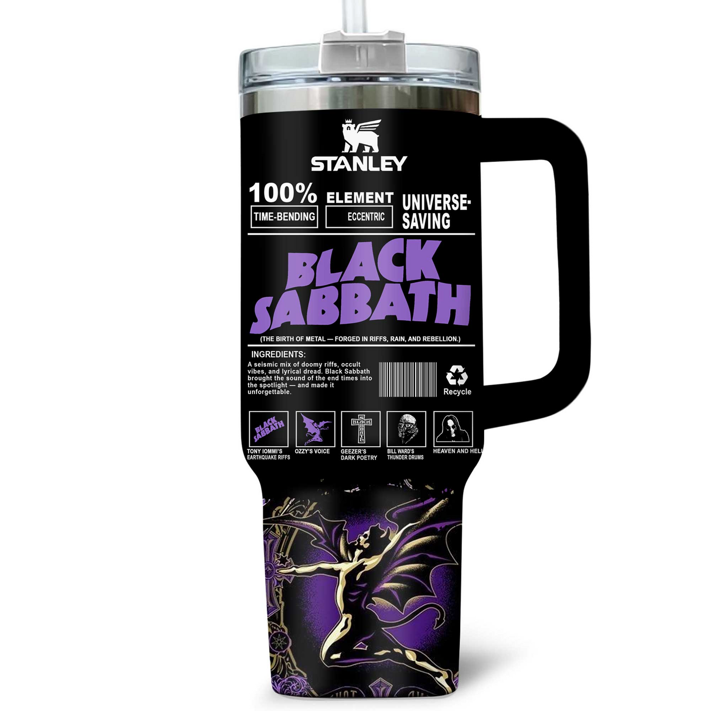NEW PREMIUM BLACK SABBATH 40 OZ TUMBLER PERFECT GIFT FOR FAN
