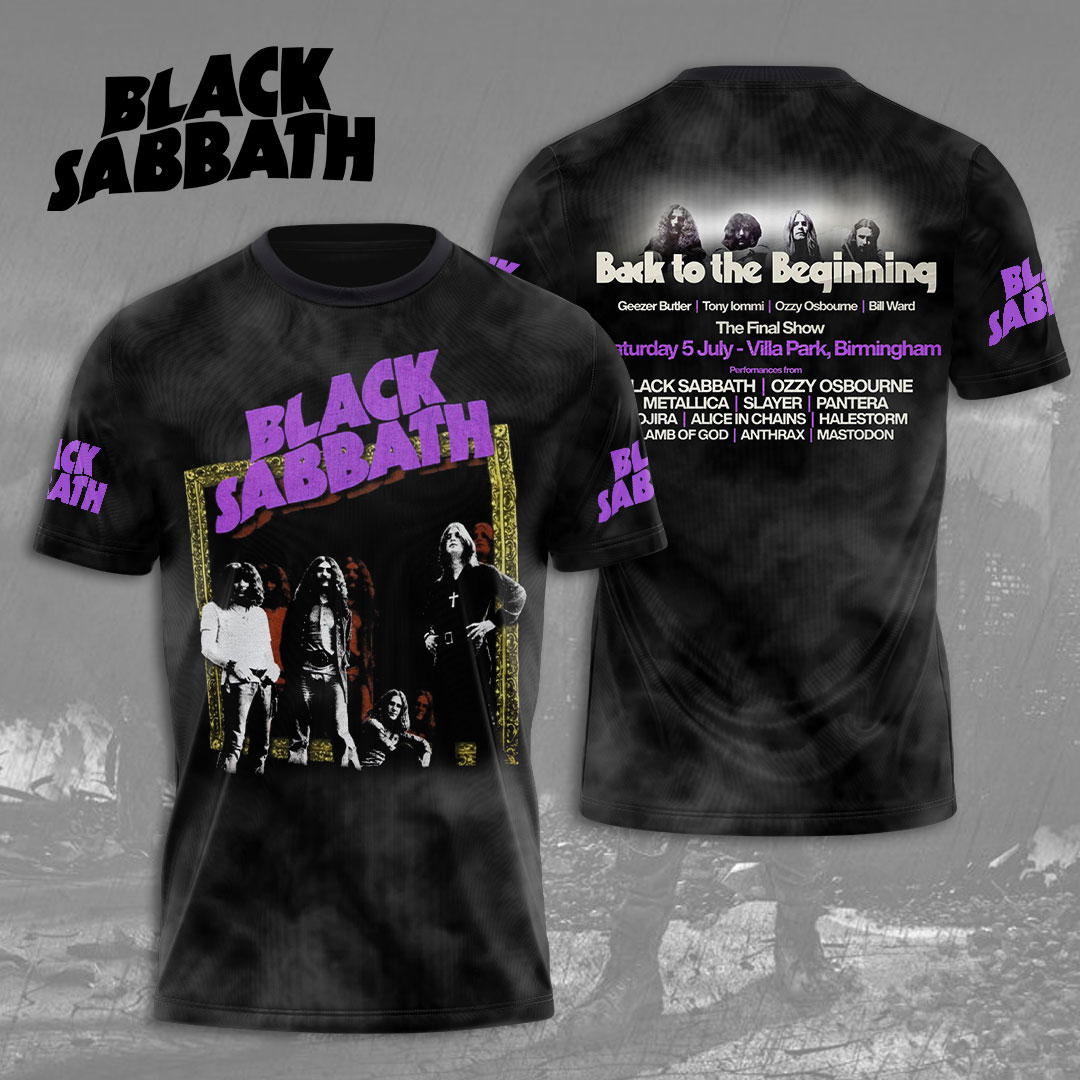 NEW PREMIUM BLACK SABBATH 3D UNISEX T-SHIRT & HOODIE