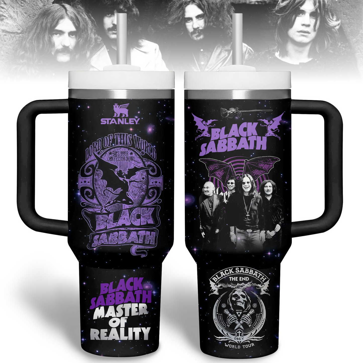 NEW PREMIUM BLACK SABBATH 40 OZ TUMBLER PERFECT GIFT FOR FAN