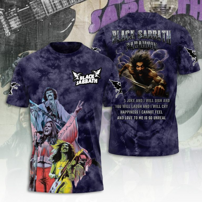 NEW PREMIUM BLACK SABBATH 3D UNISEX T-SHIRT & HOODIE