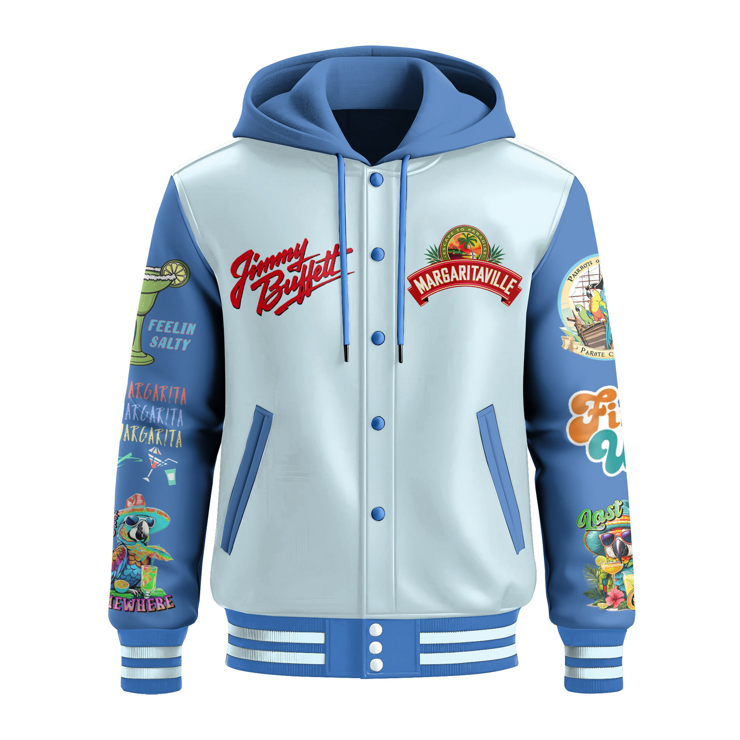 NEW PREMIUM JIMMY BUFFETT BASEBALL JACKET