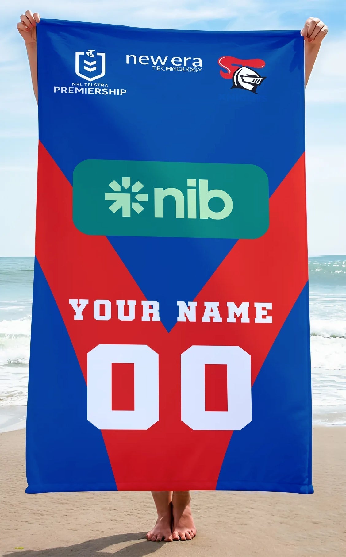 LIMITED EDITION - NEW 12 NCK PERSONALIZED BEACH TOWEL GIFT FOR FANS