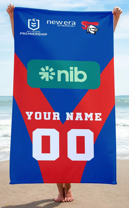 LIMITED EDITION - NEW 12 NCK PERSONALIZED BEACH TOWEL GIFT FOR FANS