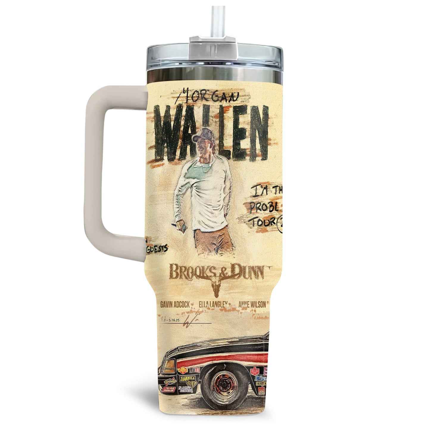 New MGWL Premium 40OZ Tumbler With Handle