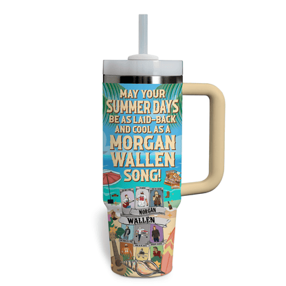 Morgan Wallen Premium 40OZ Tumbler With Handle