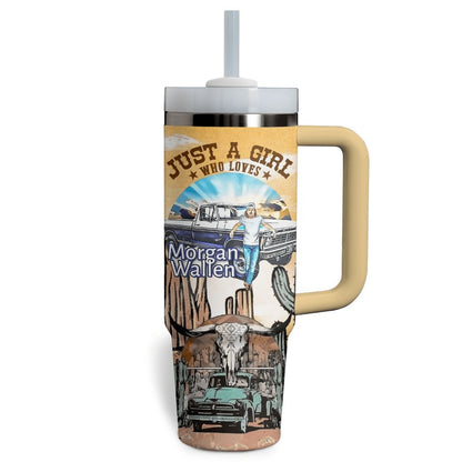 Morgan Wallen Premium 40OZ Tumbler With Handle