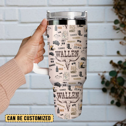 Morgan Wallen Premium 40OZ Tumbler With Handle