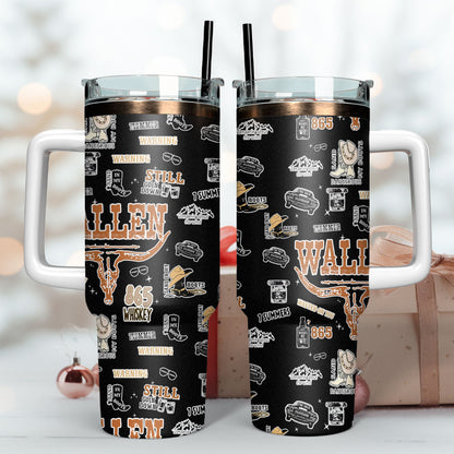 Morgan Wallen Premium 40OZ Tumbler With Handle