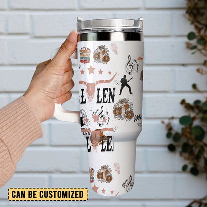 Morgan Wallen Premium 40OZ Tumbler With Handle