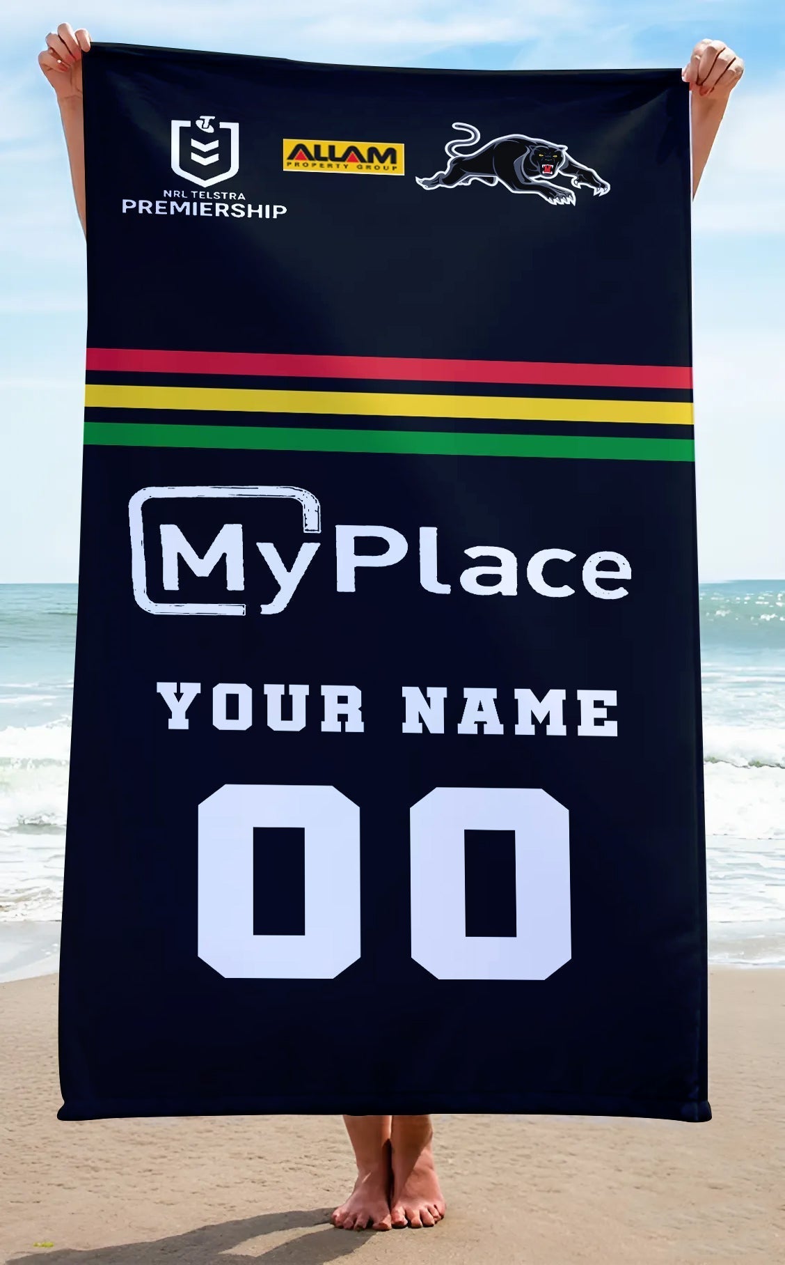 LIMITED EDITION - NEW 02 PPT PERSONALIZED BEACH TOWEL GIFT FOR FANS