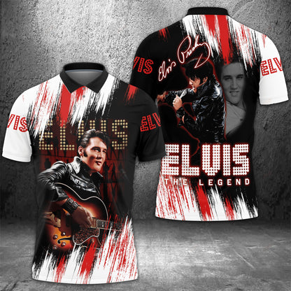 New Premium Elvis Presley Polo Shirt - EVPLCA128