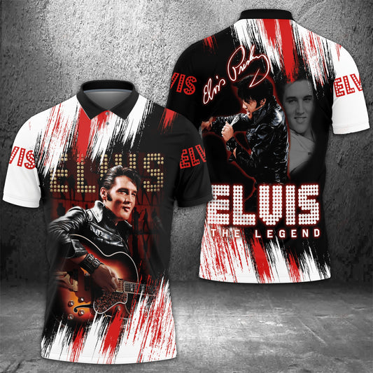 New Premium Elvis Presley Polo Shirt - EVPLCA128