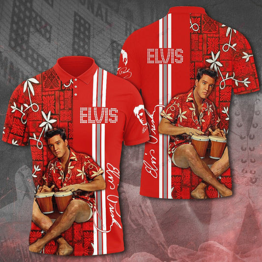 New Premium Elvis Presley Polo Shirt - EVPLCA131