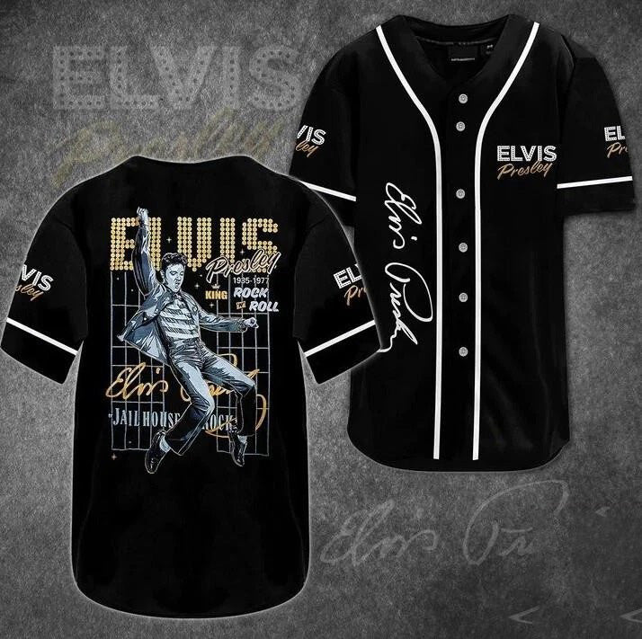 New Premium Elvis Presley Baseball Jersey - EVPLCAO30