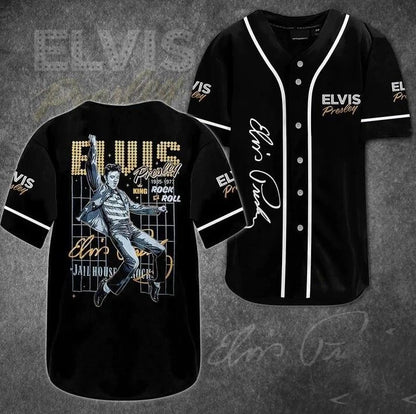 New Premium Elvis Presley Baseball Jersey - EVPLCAO30