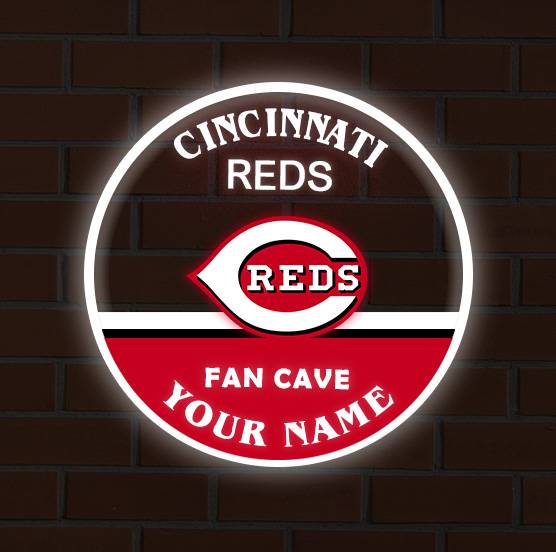LIMITED EDITION - NEW CUSTOMIZED MLB05 CRS CINCINNATI REDS LED LIGHT WALL DECOR