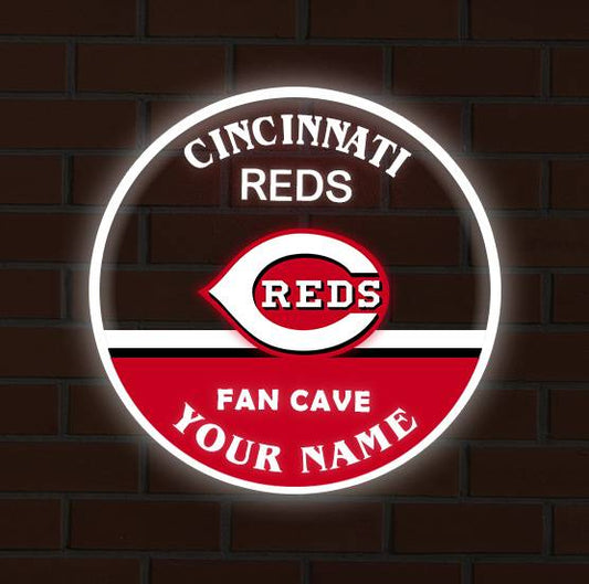 LIMITED EDITION - NEW CUSTOMIZED MLB05 CRS CINCINNATI REDS LED LIGHT WALL DECOR