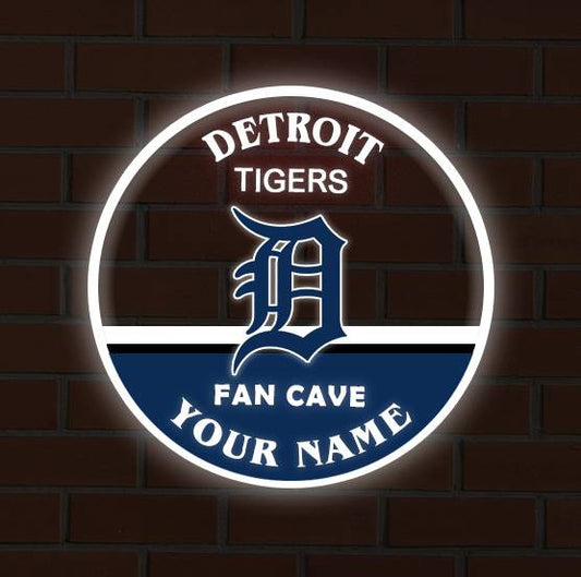 LIMITED EDITION - NEW CUSTOMIZED MLB16 DTS DETROIT TIGERS LED LIGHT WALL DECOR