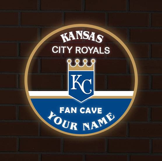 LIMITED EDITION - NEW CUSTOMIZED MLB19 KCR KANSAS CITY ROYALS LED LIGHT WALL DECOR