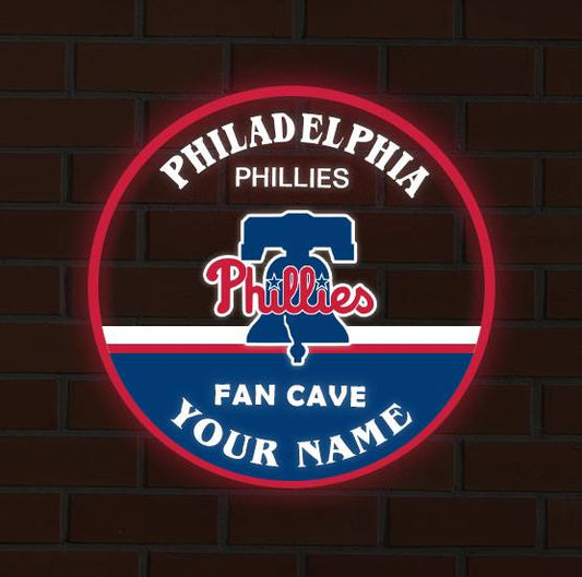 LIMITED EDITION - NEW CUSTOMIZED MLB11 PPS PHILADELPHIA PHILLIES LED LIGHT WALL DECOR