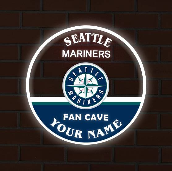 LIMITED EDITION - NEW CUSTOMIZED MLB14 SMS SEATTLE MARINERS LED LIGHT WALL DECOR