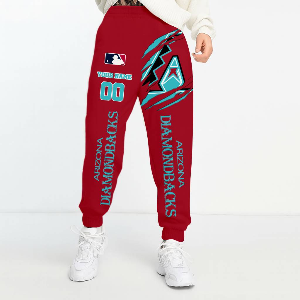 LIMITED EDITION - NEW CUSTOMIZED MLB07 ADS ARIZONA DIAMONDBACKS UNISEX LONG PANTS