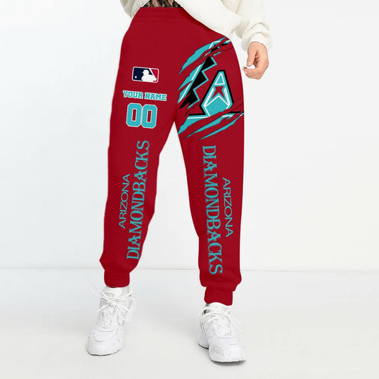 LIMITED EDITION - NEW CUSTOMIZED MLB07 ADS ARIZONA DIAMONDBACKS UNISEX LONG PANTS