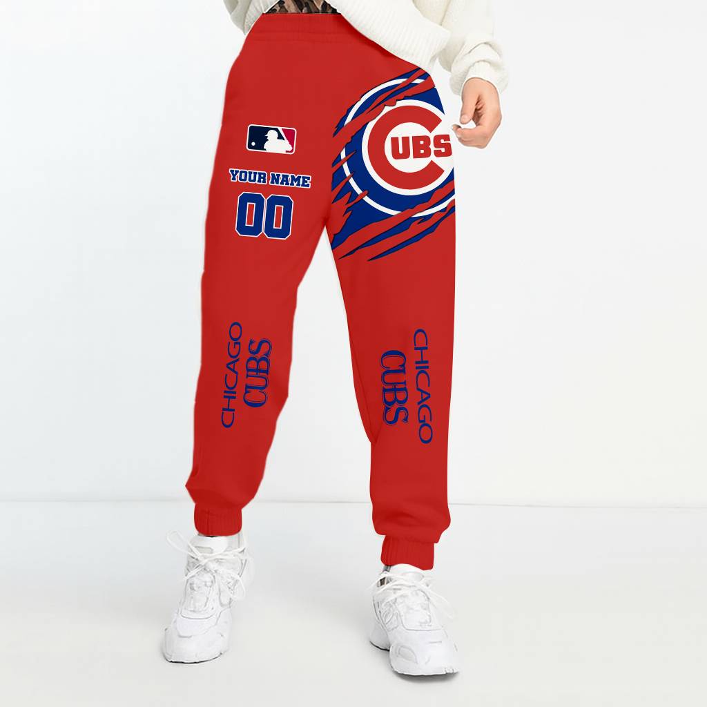 LIMITED EDITION - NEW CUSTOMIZED MLB04 CCS CHICAGO CUBS UNISEX LONG PANTS