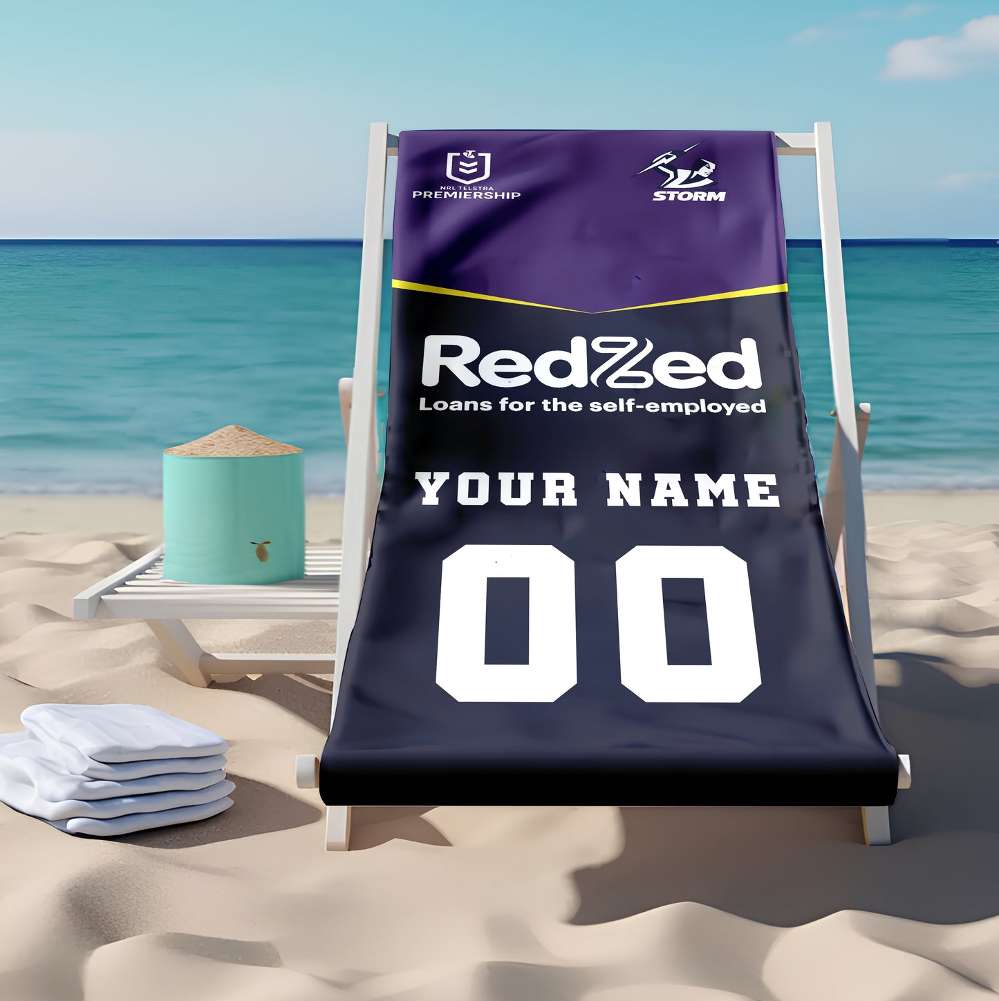 LIMITED EDITION - NEW 10 MBS PERSONALIZED BEACH TOWEL GIFT FOR FANS
