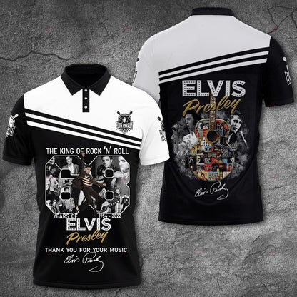 New Premium Elvis Presley Polo Shirt - EVPLCA132