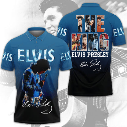 New Premium Elvis Presley Polo Shirt - EVPLCA142