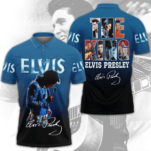 New Premium Elvis Presley Polo Shirt - EVPLCA142