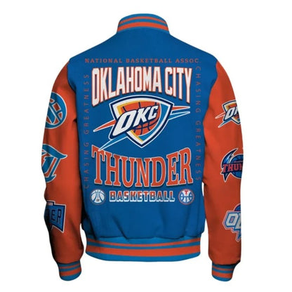 Oklahoma City Thunder Baseball Jacket