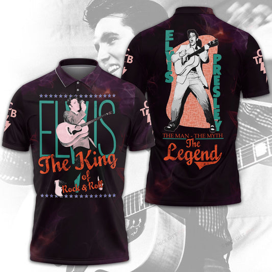 New Premium Elvis Presley Polo Shirt - EVPLCA139