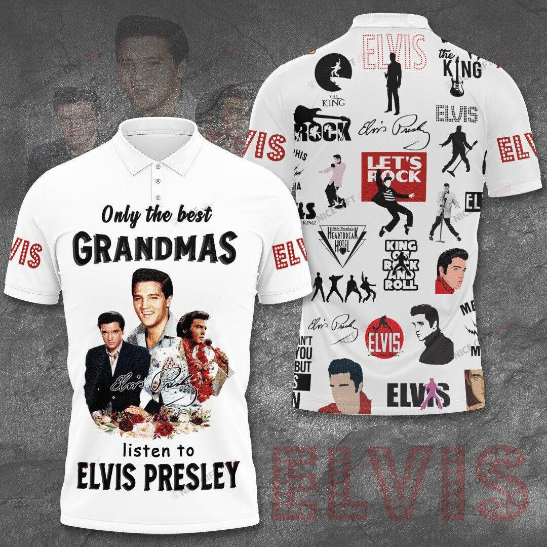 New Premium Elvis Presley Polo Shirt - EVPLCA130