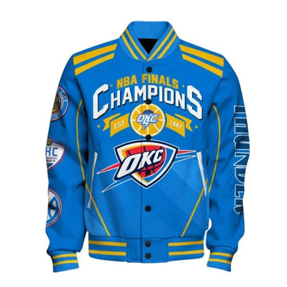 Oklahoma City Thunder Baseball Jacket