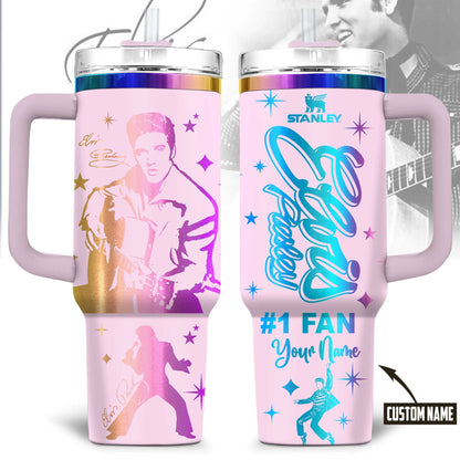 New Premium Elvis Presley 40OZ Tumbler With Handle - EVPLCAO58
