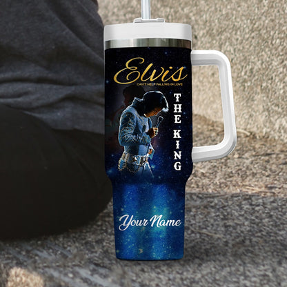 New Premium Elvis Presley 40OZ Tumbler With Handle - EVPLCAO62