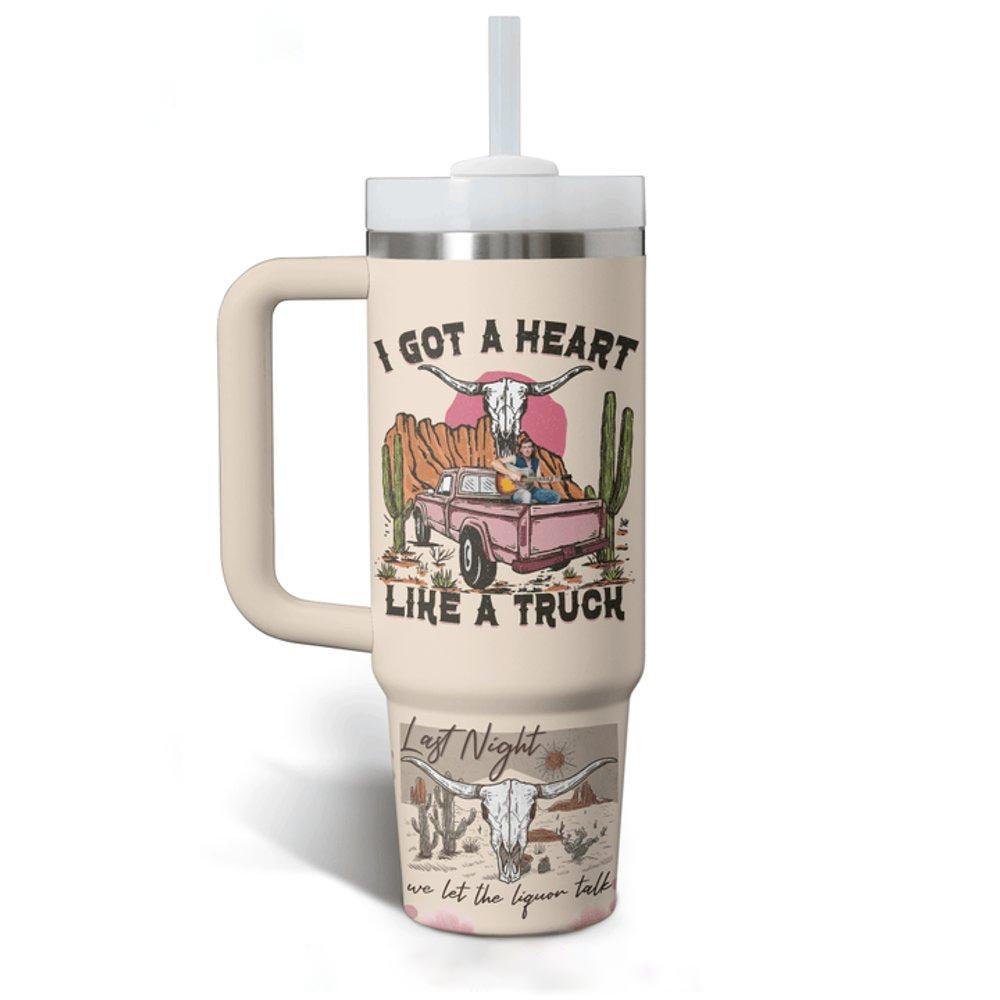 Morgan Wallen Premium 40OZ Tumbler With Handle